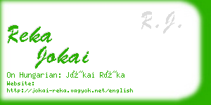 reka jokai business card